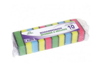 Schuurspons Assorti Kleur 90x58x30mm 30st