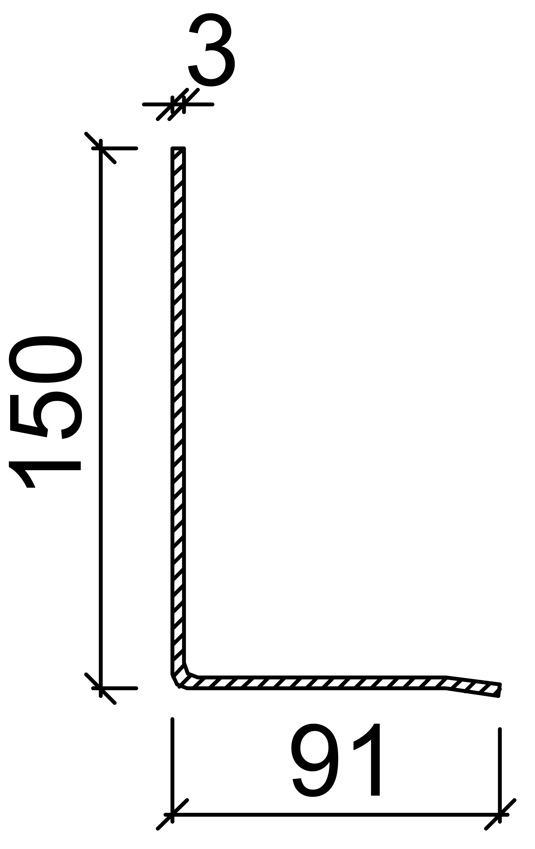 Leviat Latei 91mm PG150/3 2400mm Thermisch Verzinkt Max. Belasting 7,4kN/Lengte