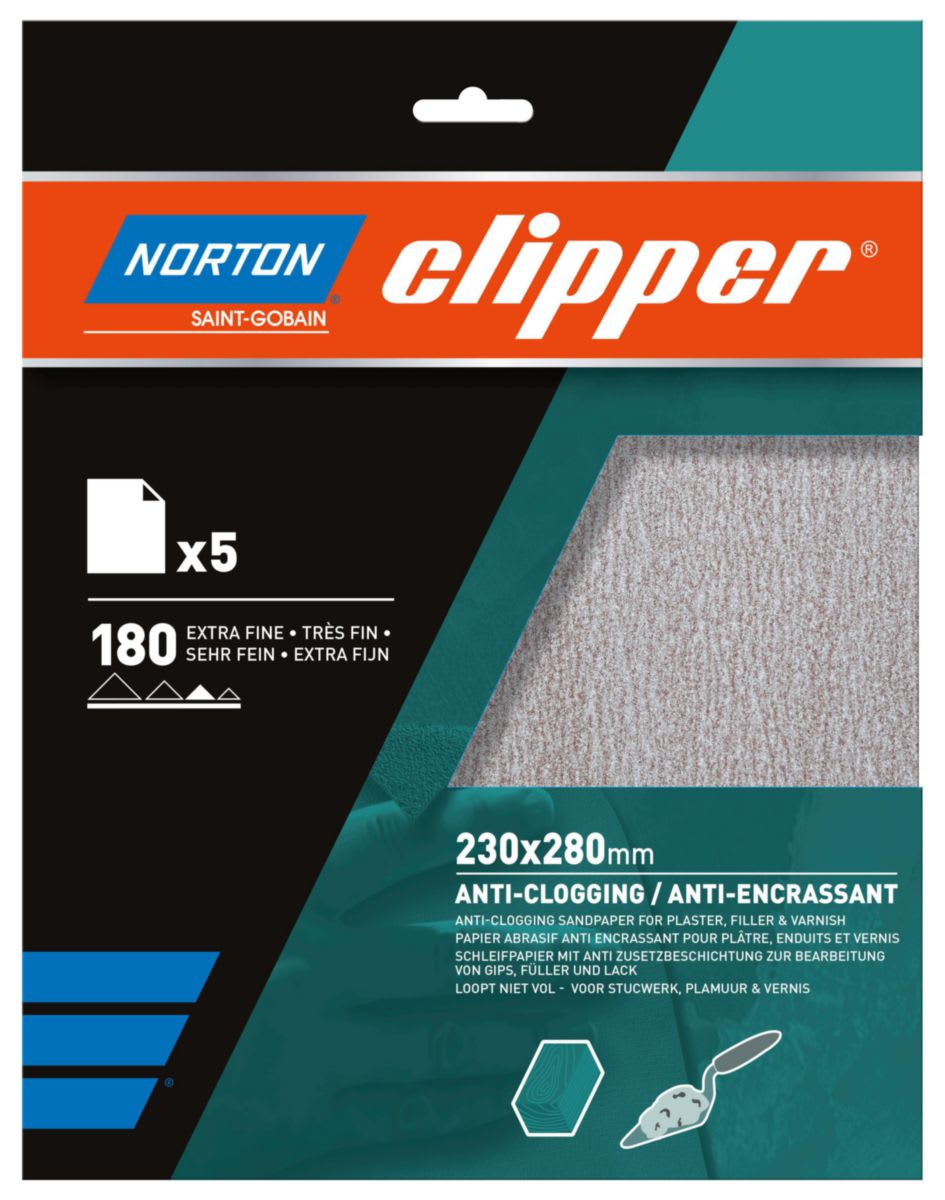 Clipper Schuurvel A275 K180 230x280mm No-Fill