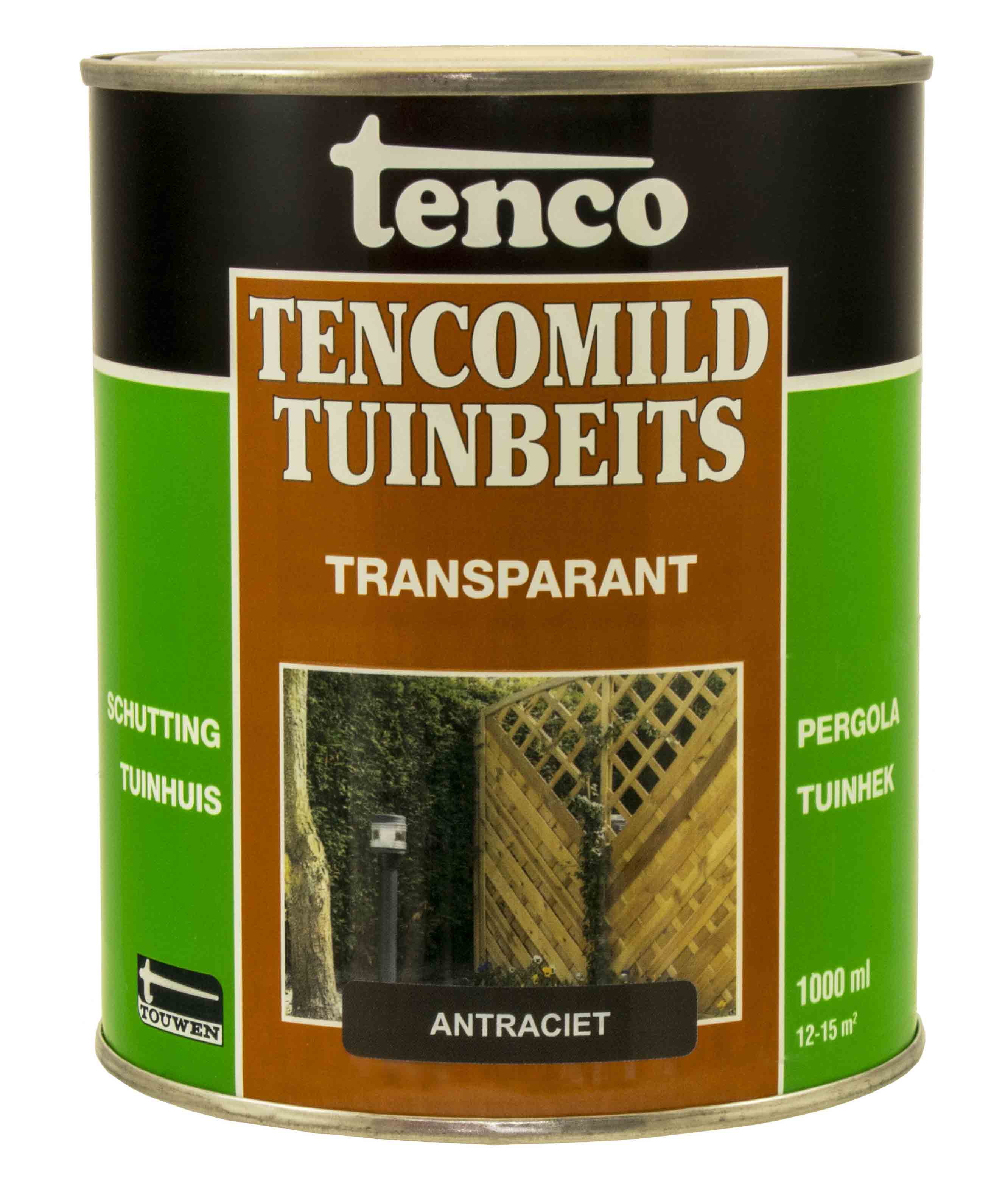 Tencomild Tuinbeits Transparant 1L Antraciet