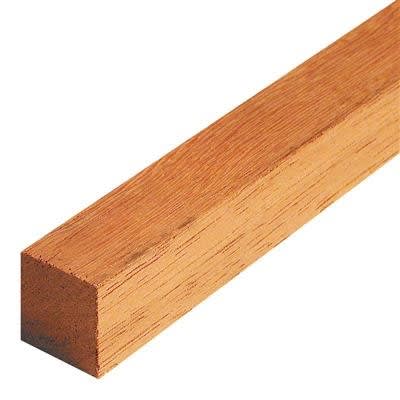 Hardhout 45x45mm 275cm Rondom Geschaafd