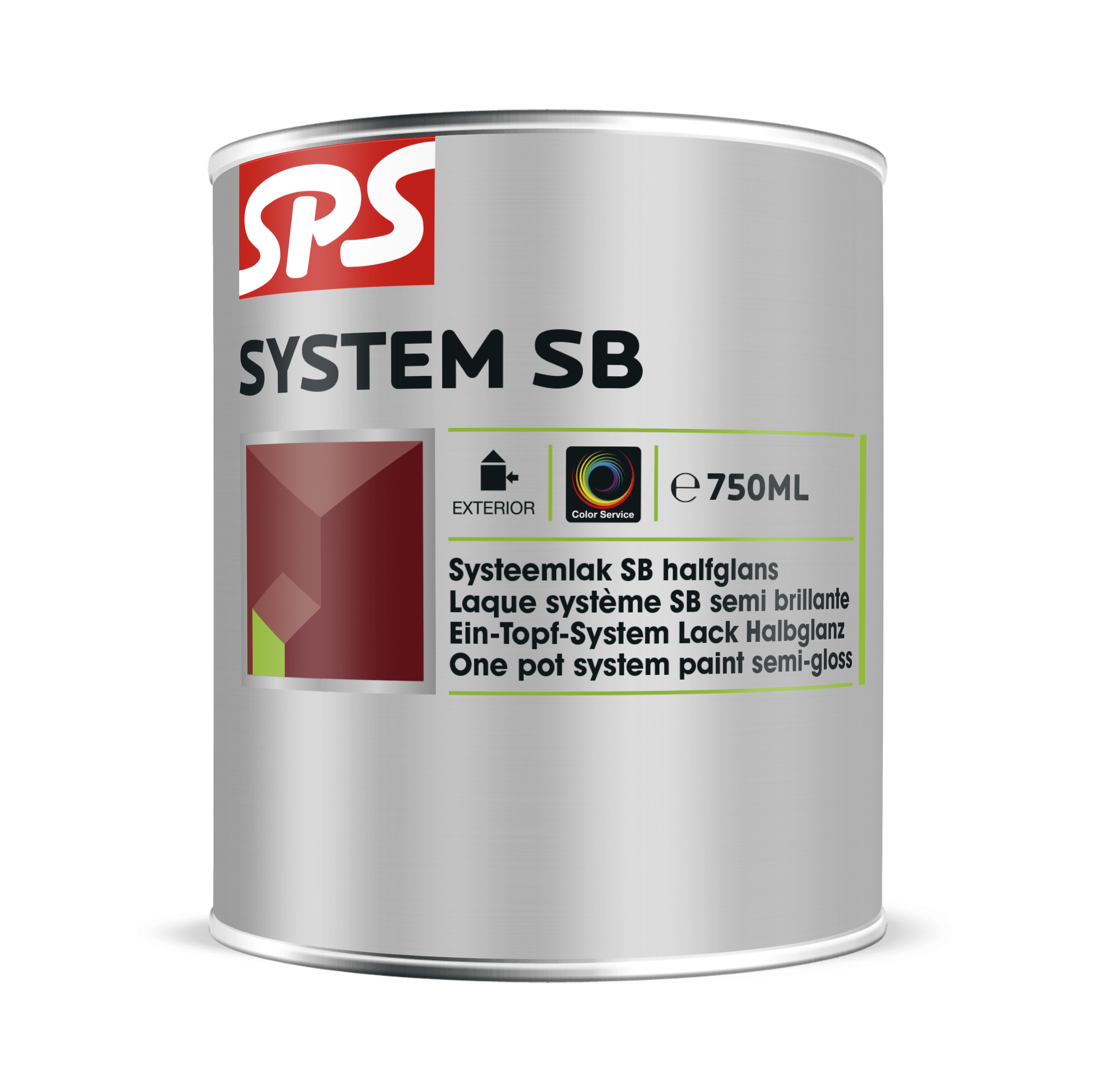 SPS System SB Systeemlak Halfglans Buiten 750ml Wit