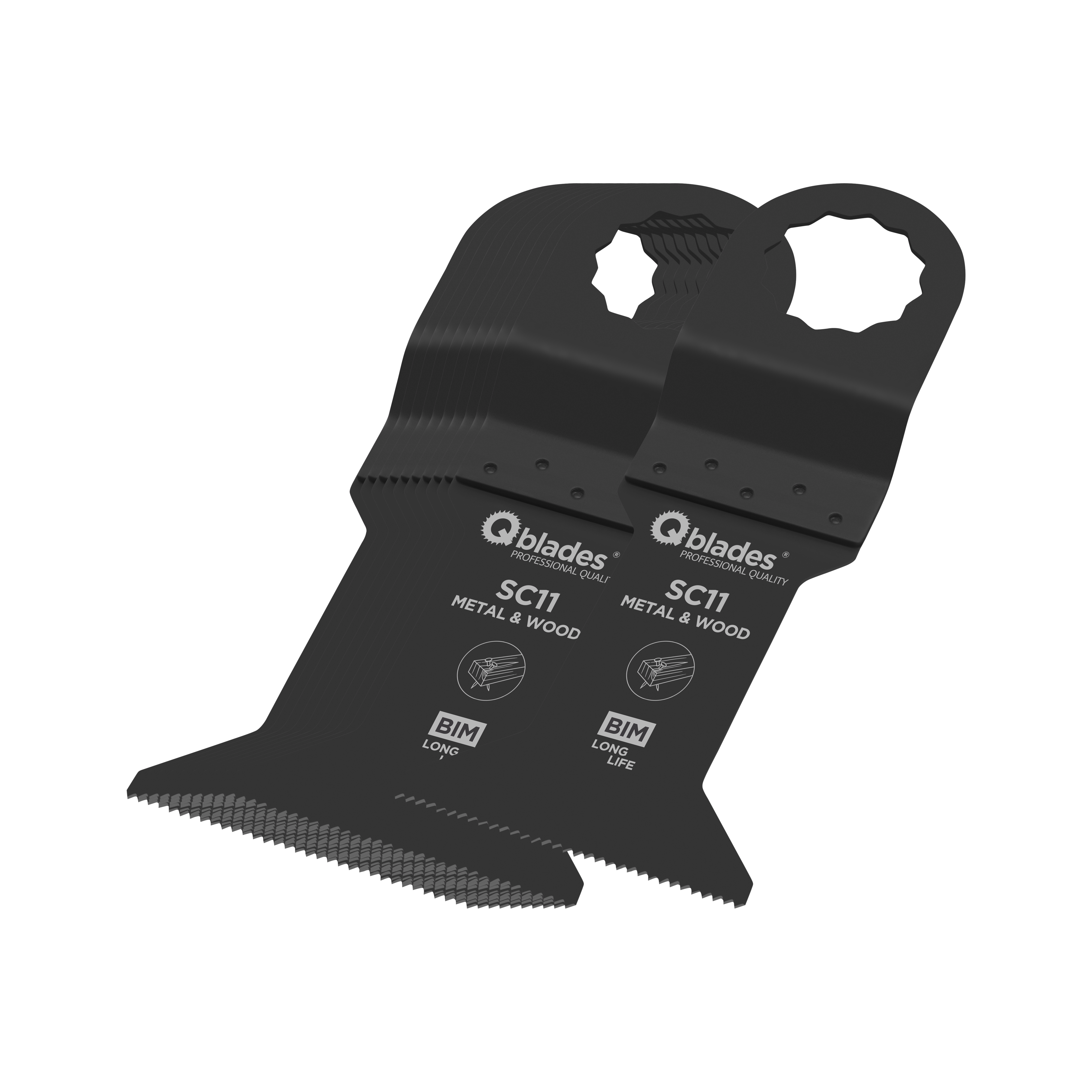 Qblades Multitoolzaagblad SC11 45x60mm Bi-Metaal 11st