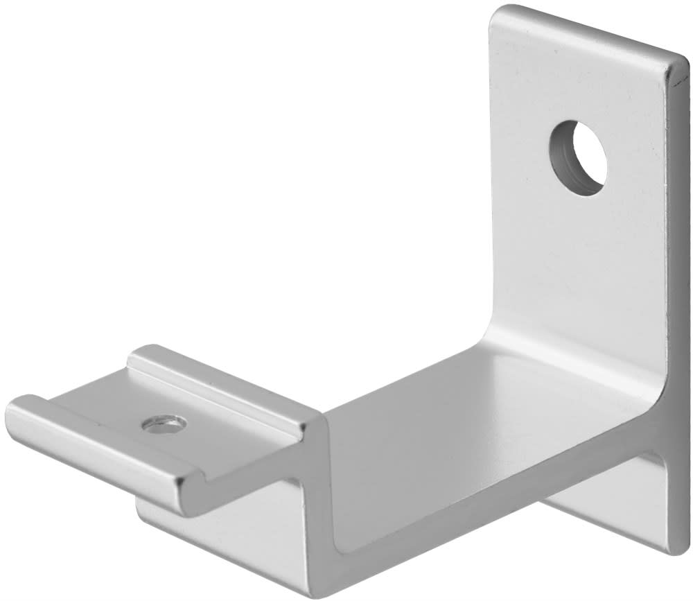 Hermeta Leuninghouder 3541-01E 65mm Vlak Stokschroef Aluminium Naturel