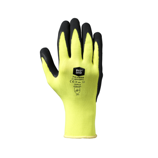 ProOne Handschoen Naadloos Nylon/Latex Maat 10 Geel 1 Paar