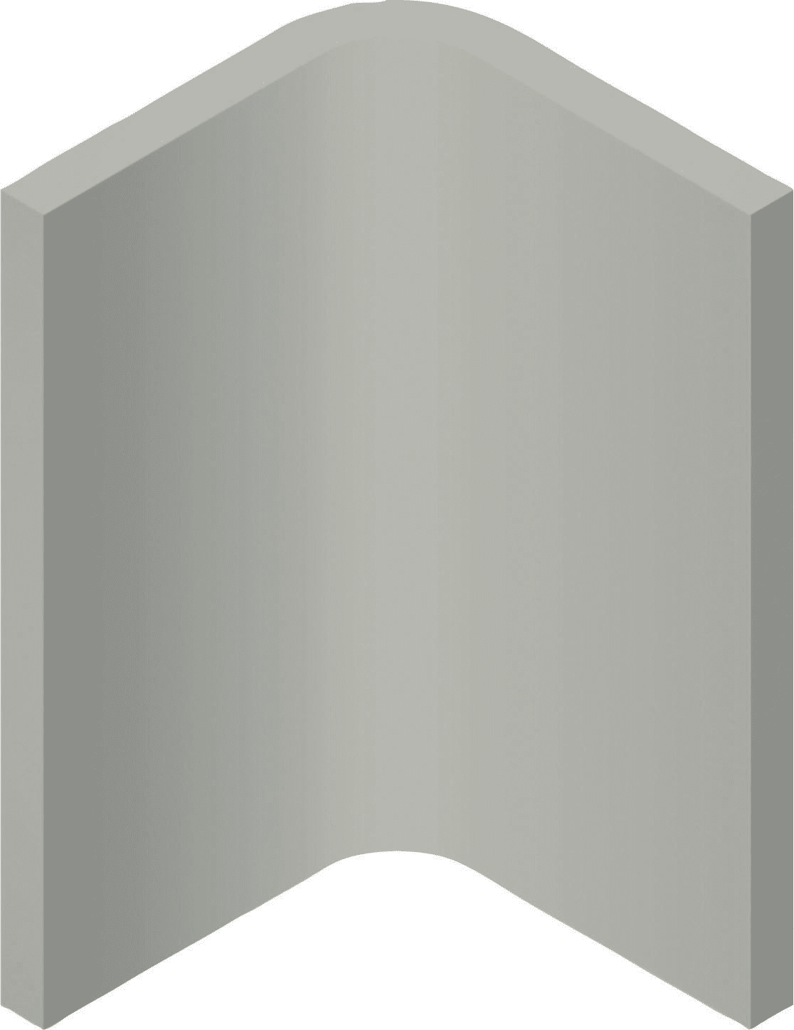 Villeroy & Boch Binnenhoek Pro Architectura 3.0 Secret Grey 5x10cm Mat 3574C3600010