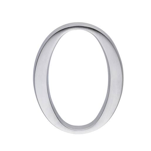 Skantrae Huisnummer Mat Chroom Nr 0 Titanium