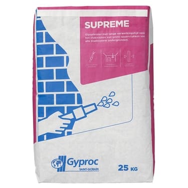 Gyproc Supreme Spuitgips 25kg