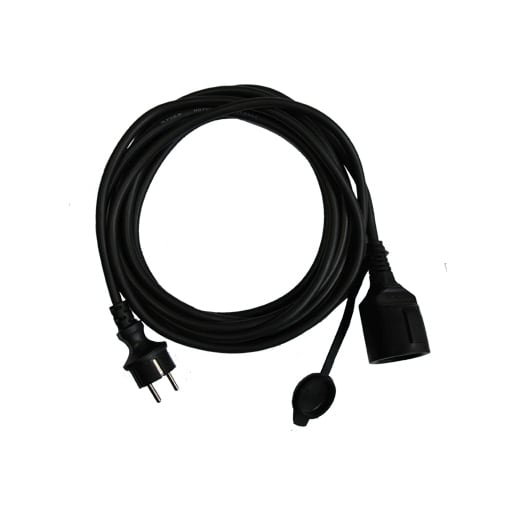 Vetec Verlengsnoer 3x1.5mm² Kabellengte 25m H07RN-F Zwart