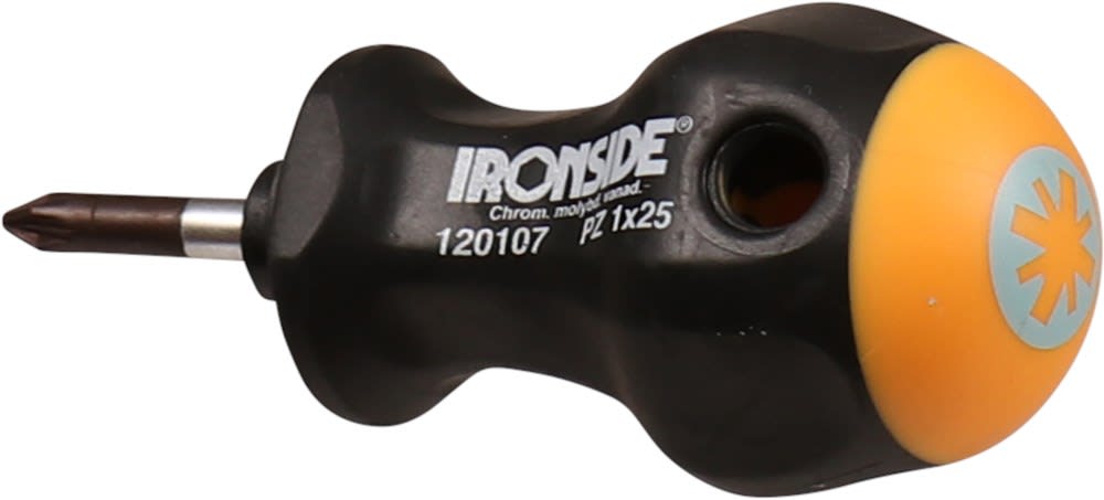 Ironside Schroevendraaier 2.0x25mm PZ-1 Stubby