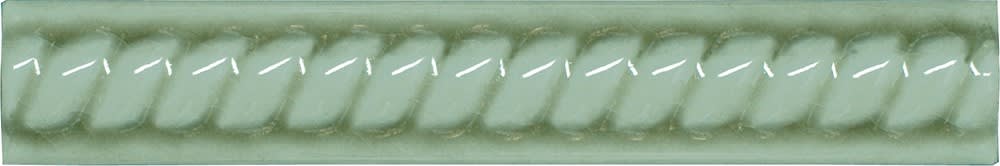 Strip Modernista Trenza Verde Claro 2,5x15cm Glanzend