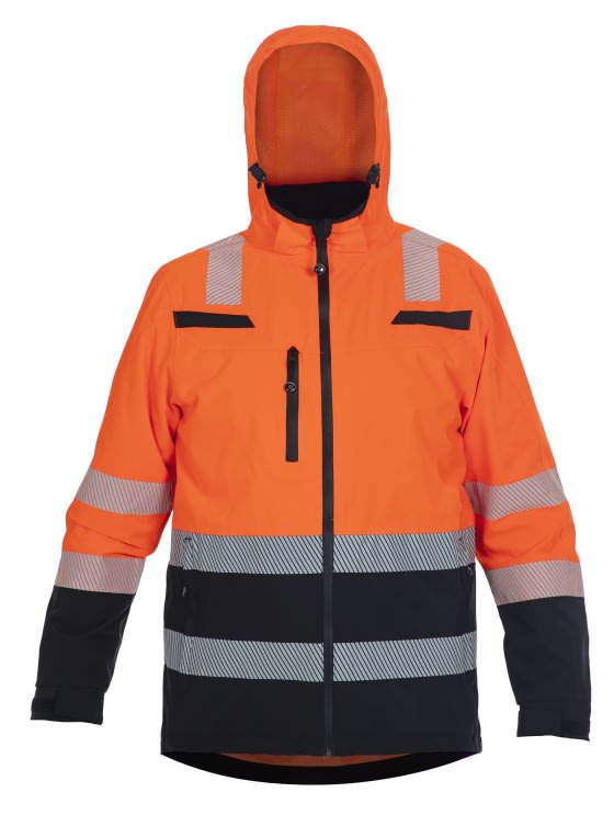 Hydrowear Regenjack Boston Maat XS Oranje/Marineblauw Simply No Sweat