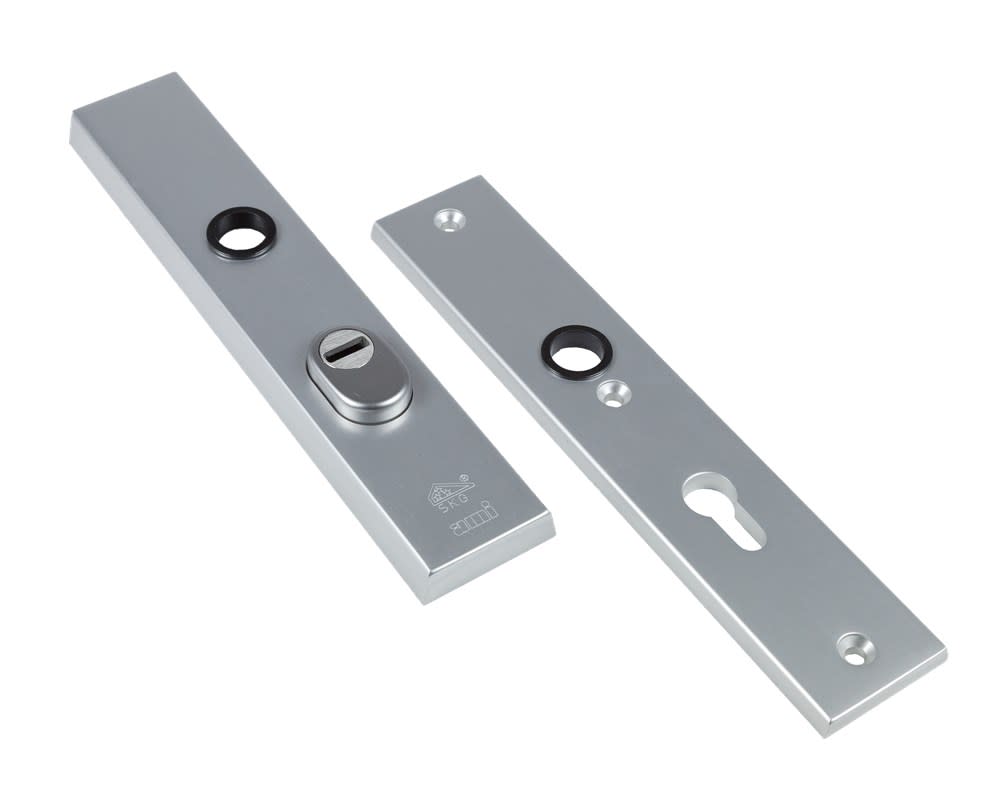 AMI Veiligheidslangschild Rechthoek 251x50mm PC55 Aluminium Zilver F-1 Met kerntrekbeveiliging
