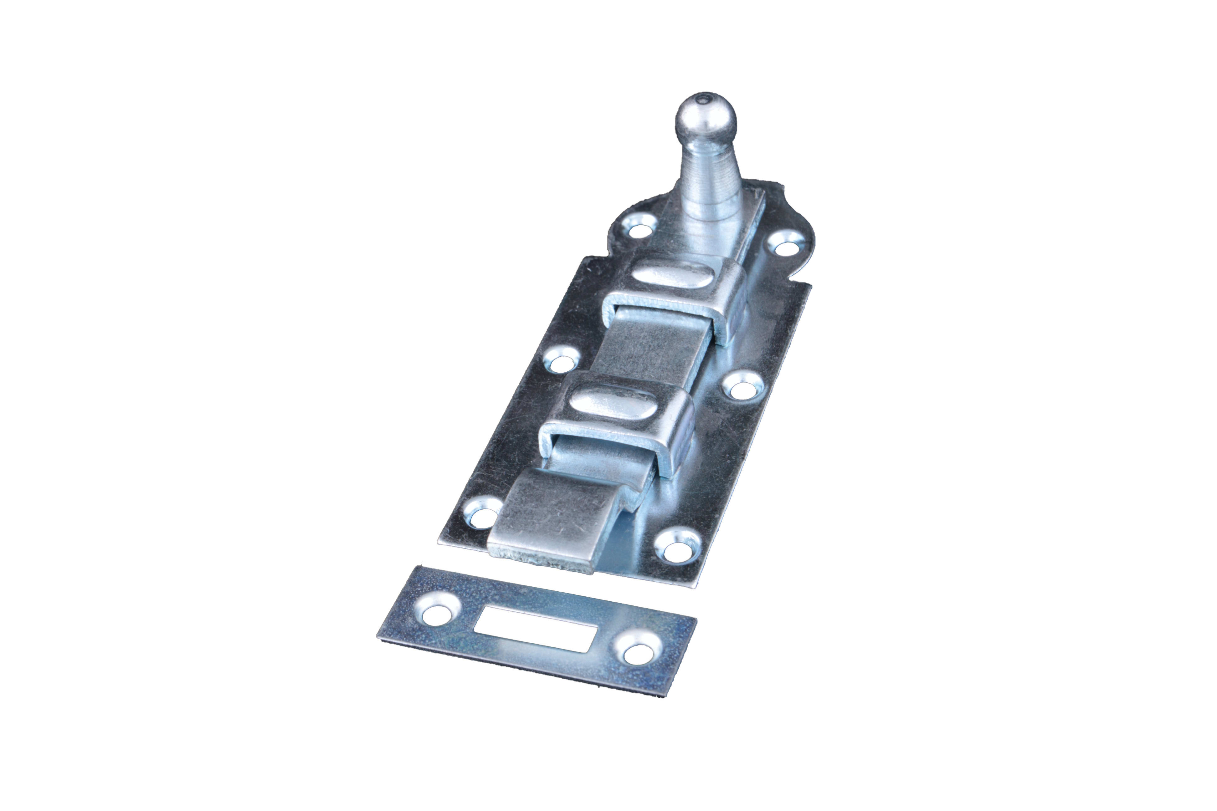 Product afbeelding voor Rolschuif Met Bocht 120mm Blauw Verzinkt