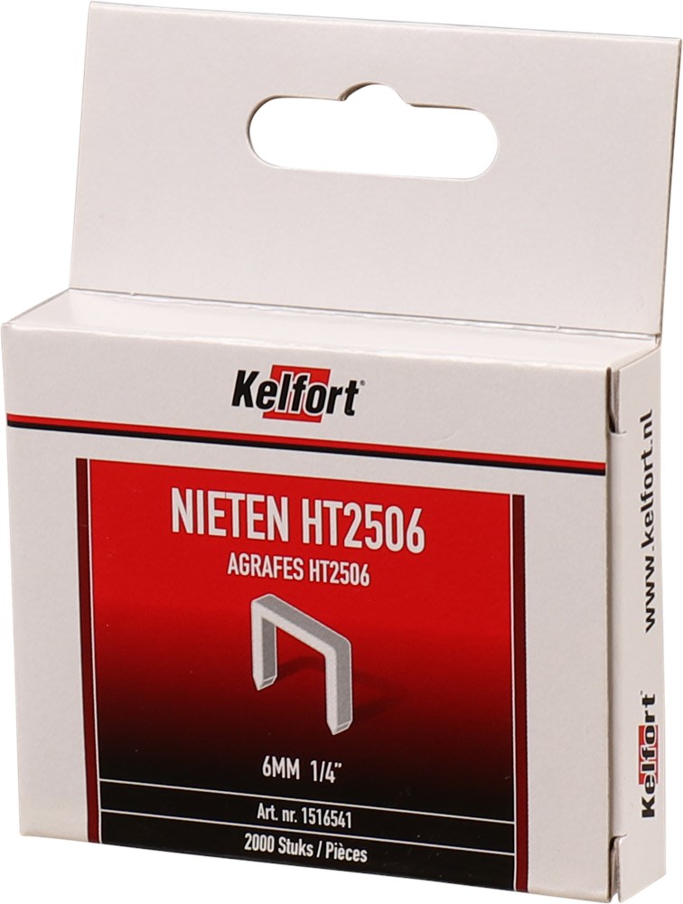 Kelfort Niet HT2506 6mm Verzinkt 2000st