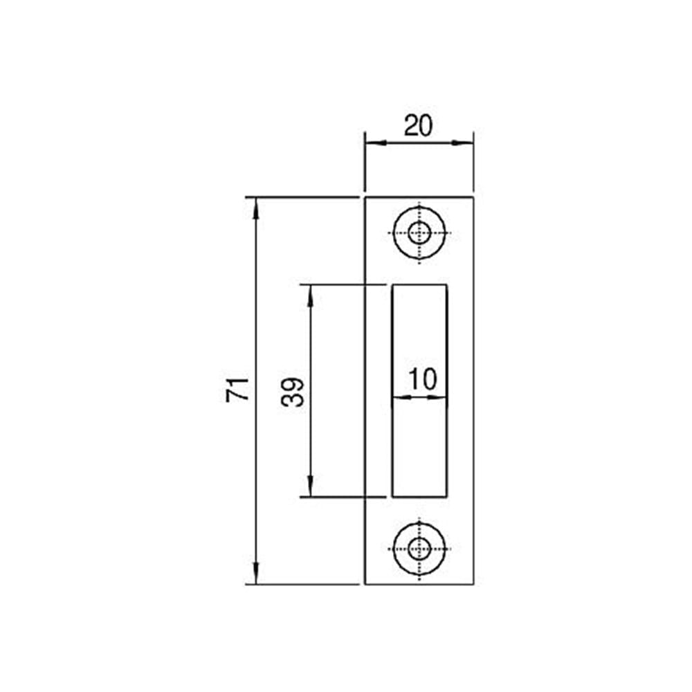 Nemef Sluitplaat P1256/12 Verzinkt