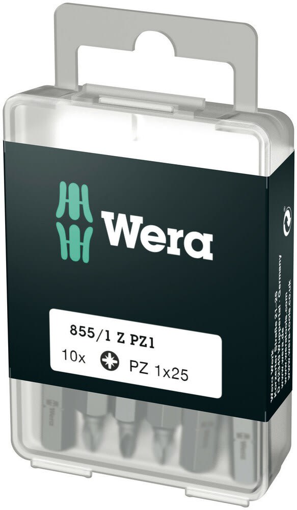 Wera Bitset DIY 25mm PZ-1 10-Delig