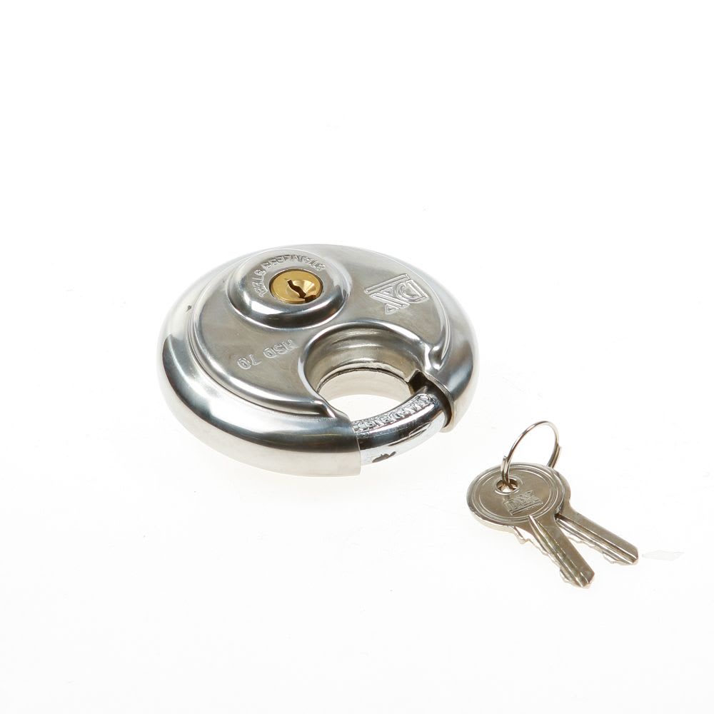 DX Discusslot 7-Serie 70mm RVS Beugel Gehard staal Inclusief 2 Sleutels Nr 702