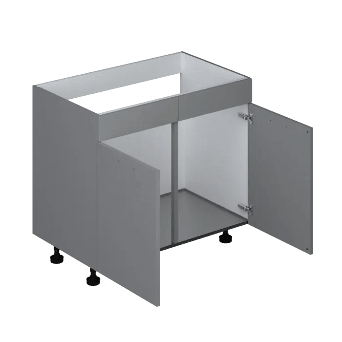 Product afbeelding voor Bruynzeel Atlas Gootsteenkast WI12 Wit 100cm 2 Deuren FSC Mix Credit Inclusief Bodemplaat