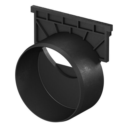 ACO Euroline Hexaline Eindplaat Met PVC Uitloop 110mm