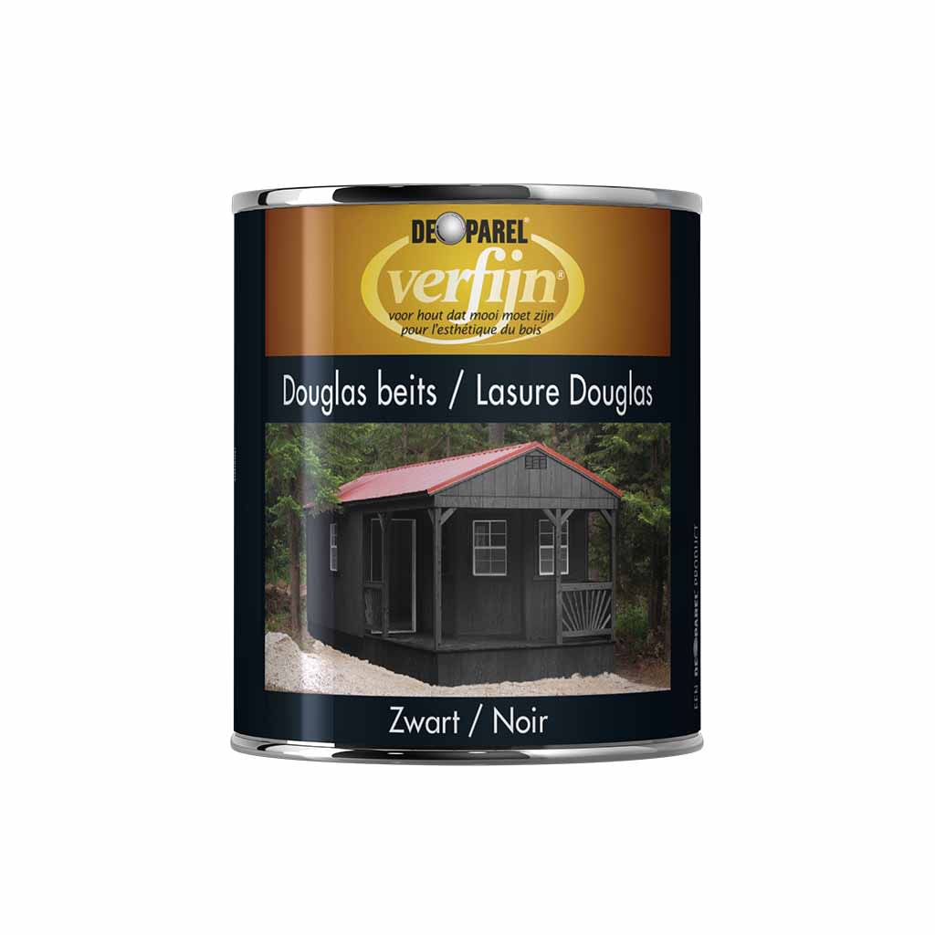 De Parel Verfijn Douglasbeits 750ml Zwart