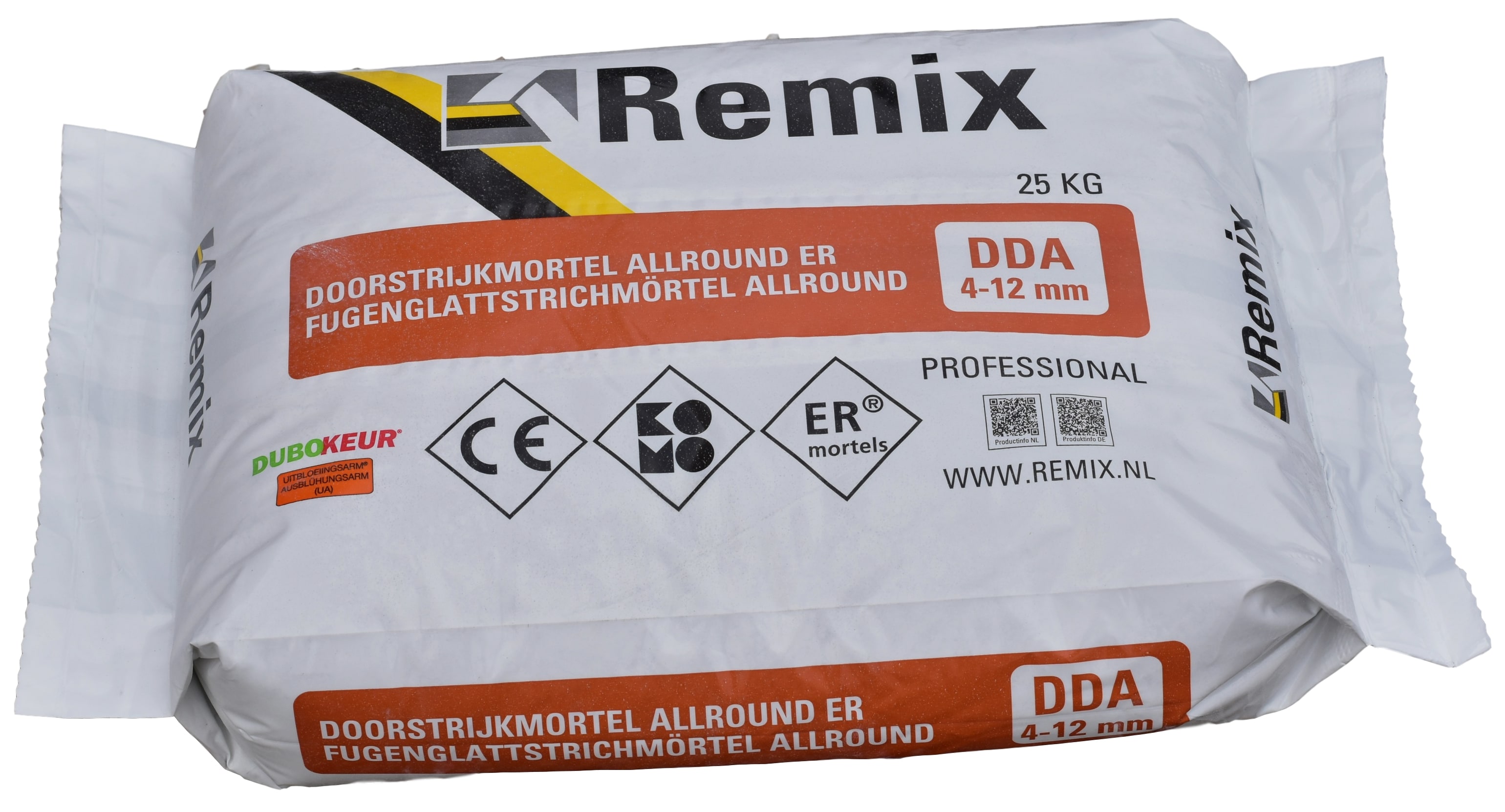 Product afbeelding voor Remix Dunbed-/Doorstrijkmortel M10 Allround ER 25kg Antraciet 300
