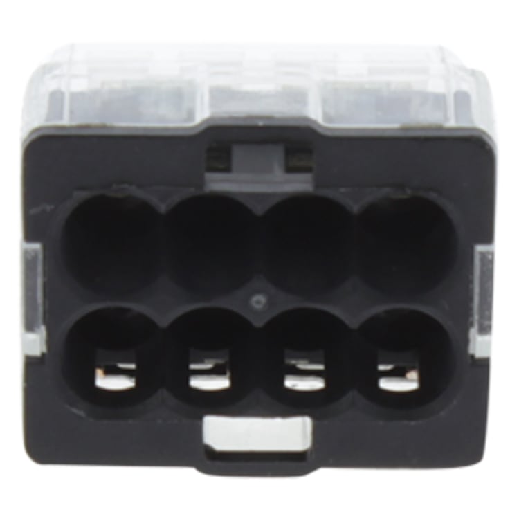 Product afbeelding voor Wago Lasklem 8-polig Transparant/Grijs 25st