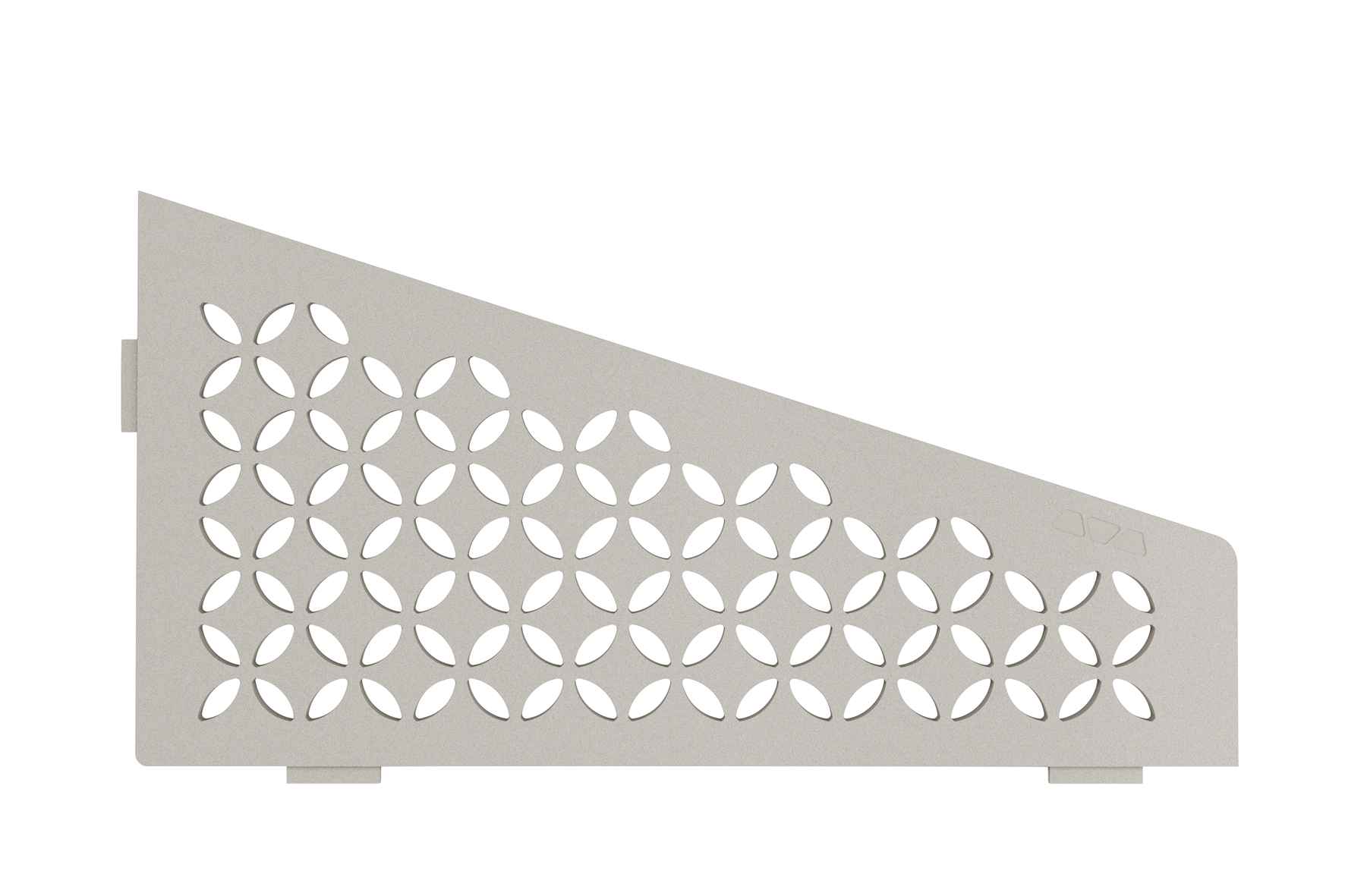 Schlüter SHELF-E-S3 Planchet 154x295mm Design Floral Alu Structuur Gecoat Beigegrijs SES3D5TSBG
