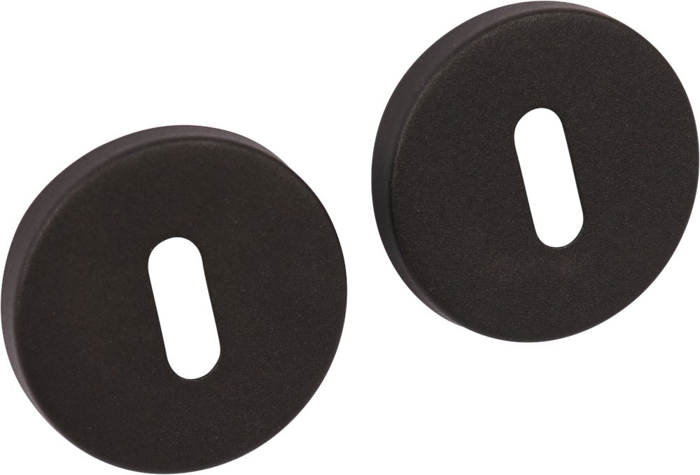 Oxloc Sleutelrozet Rond 54x8mm RVS Met Onderrozet Staal Zwart
