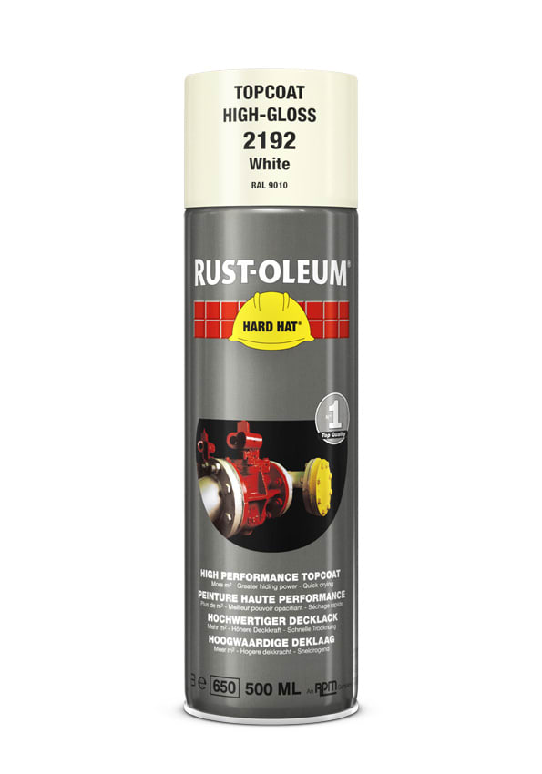 Rust-Oleum Deklaag Hard Hat 2192 500ml Wit RAL9010