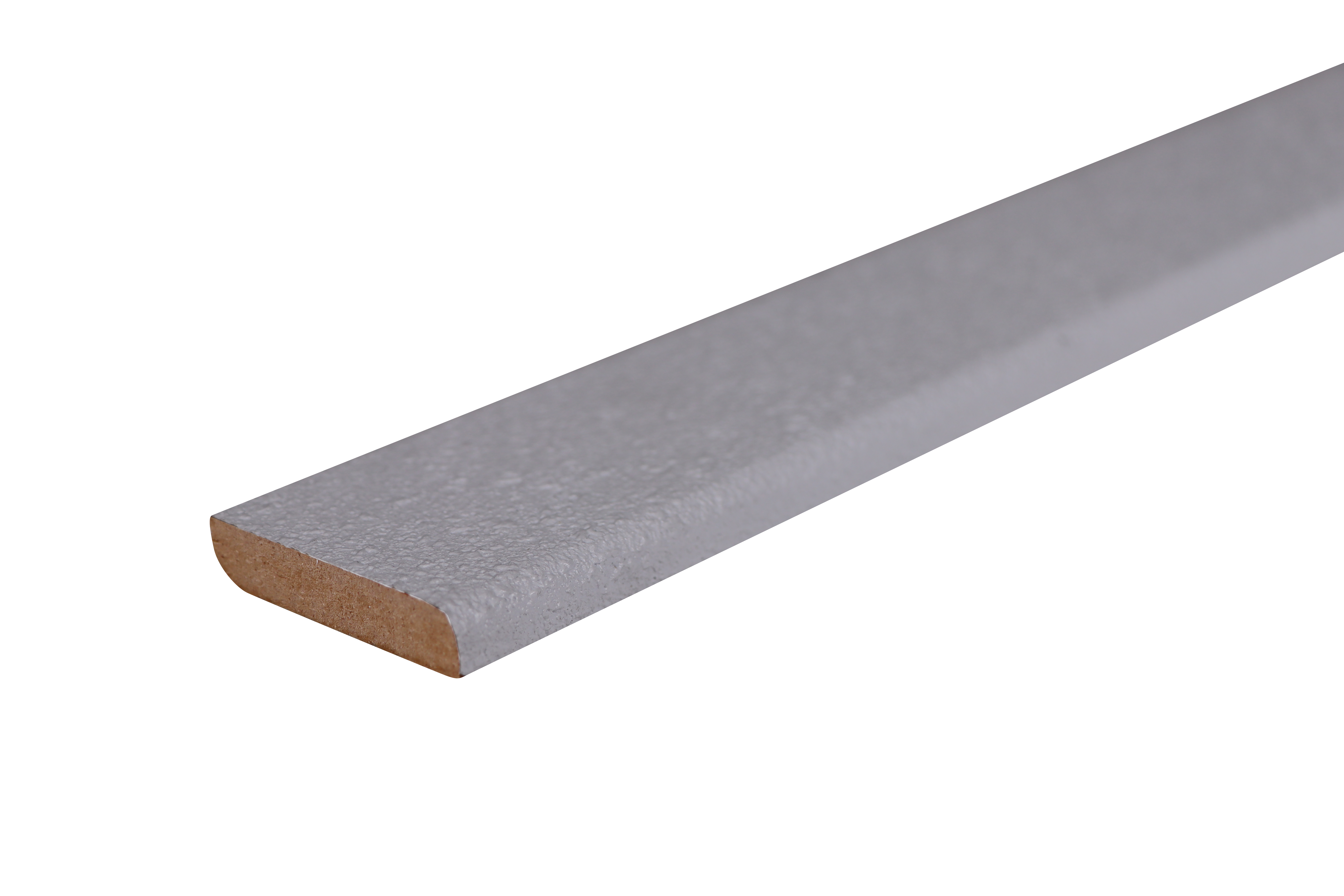 LUMBO MDF Plafondlijst 8x40mm 260cm Wit Stucco 70% PEFC