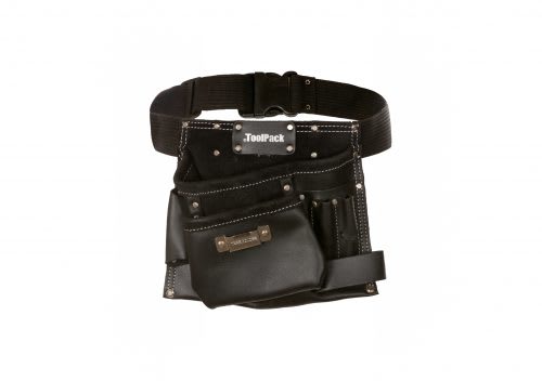 Toolpack Gereedschapsgordel Industrial 25x24cm Enkel Zwart Leer