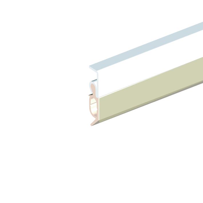 Ellen Tochtprofiel Elro XL 2300mm Aluminium Wit