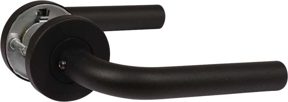 Product afbeelding voor Oxloc Deurkruk Op Rozet Gebogen RVS Paar