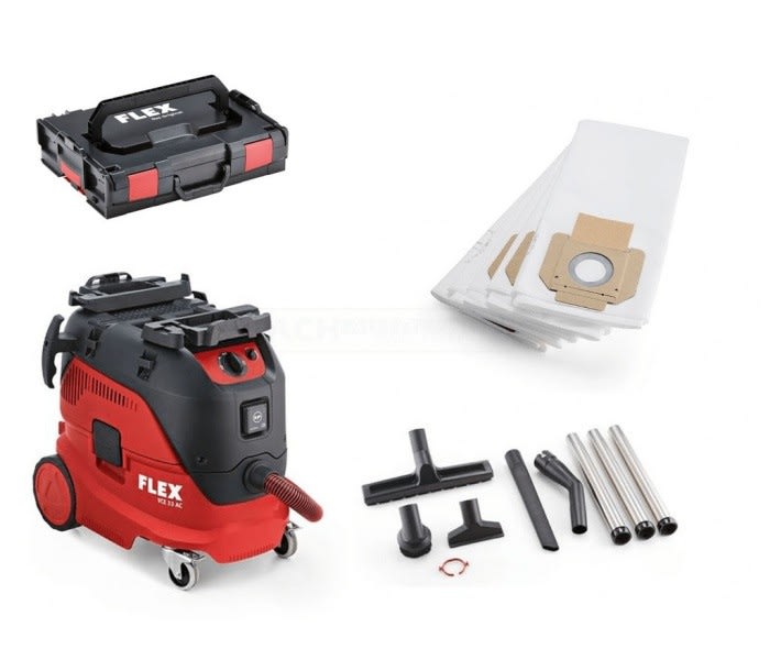 FLEX Stofzuiger VCE33 Lac-Kit Met Reinigingsset Vliesfilterzakken