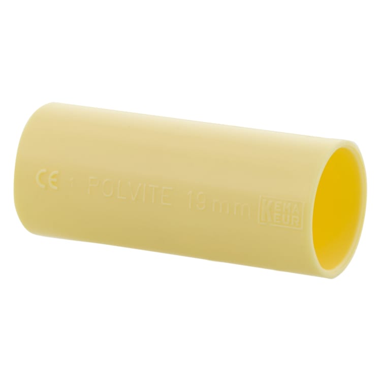 Sok 3/4" PVC Slagvast Crème 3st