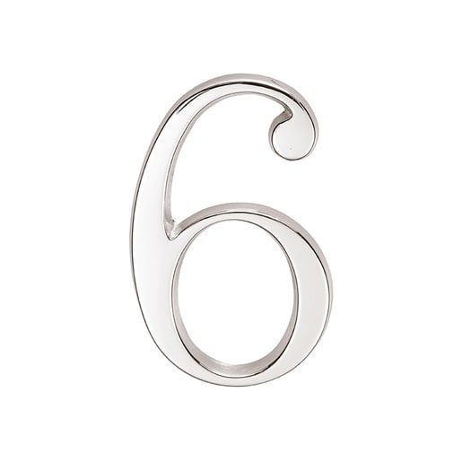 Skantrae Huisnummer Chroom Nr 6 Titanium