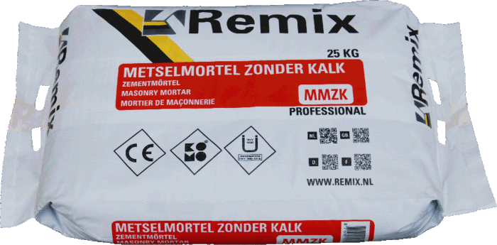 Product afbeelding voor Remix Metselmortel Zonder Kalk M10 25kg