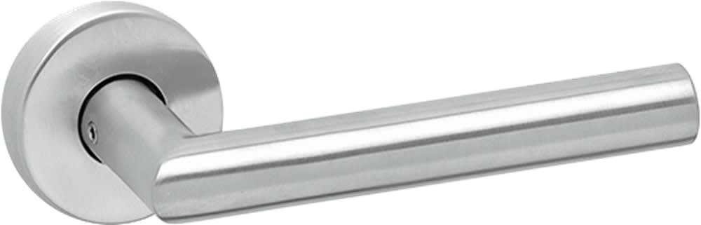 Oxloc Deurkruk Tilburg Op Rozet L-Model Omkeerbaar RVS Mat Vastdraaibaar Paar
