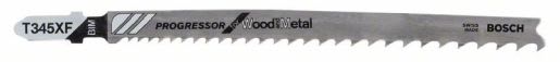 Bosch Decoupeerzaagblad T345XF Progressor for Wood and Metal 132mm Voor Hout/Metaal 5st