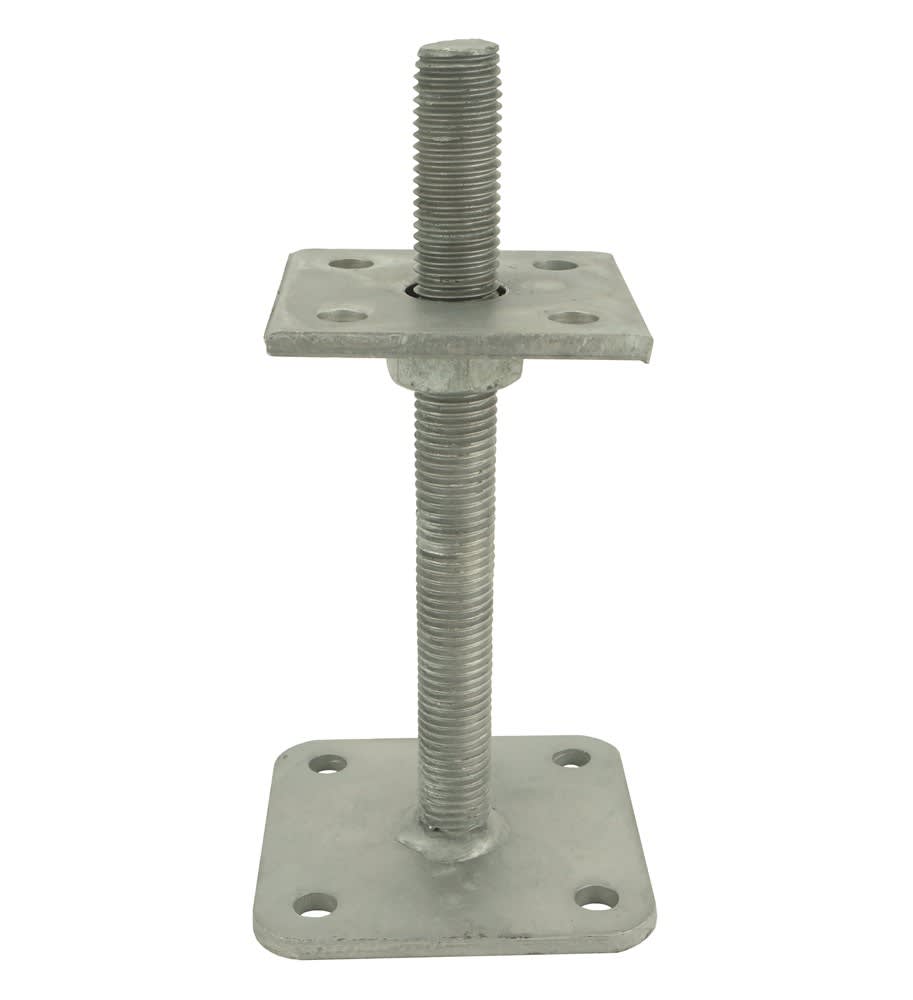 Product afbeelding voor GB Pergolasteun M20x100mm 100x100mm 80x80x8mm Verstelbaar Thermisch Verzinkt 736910