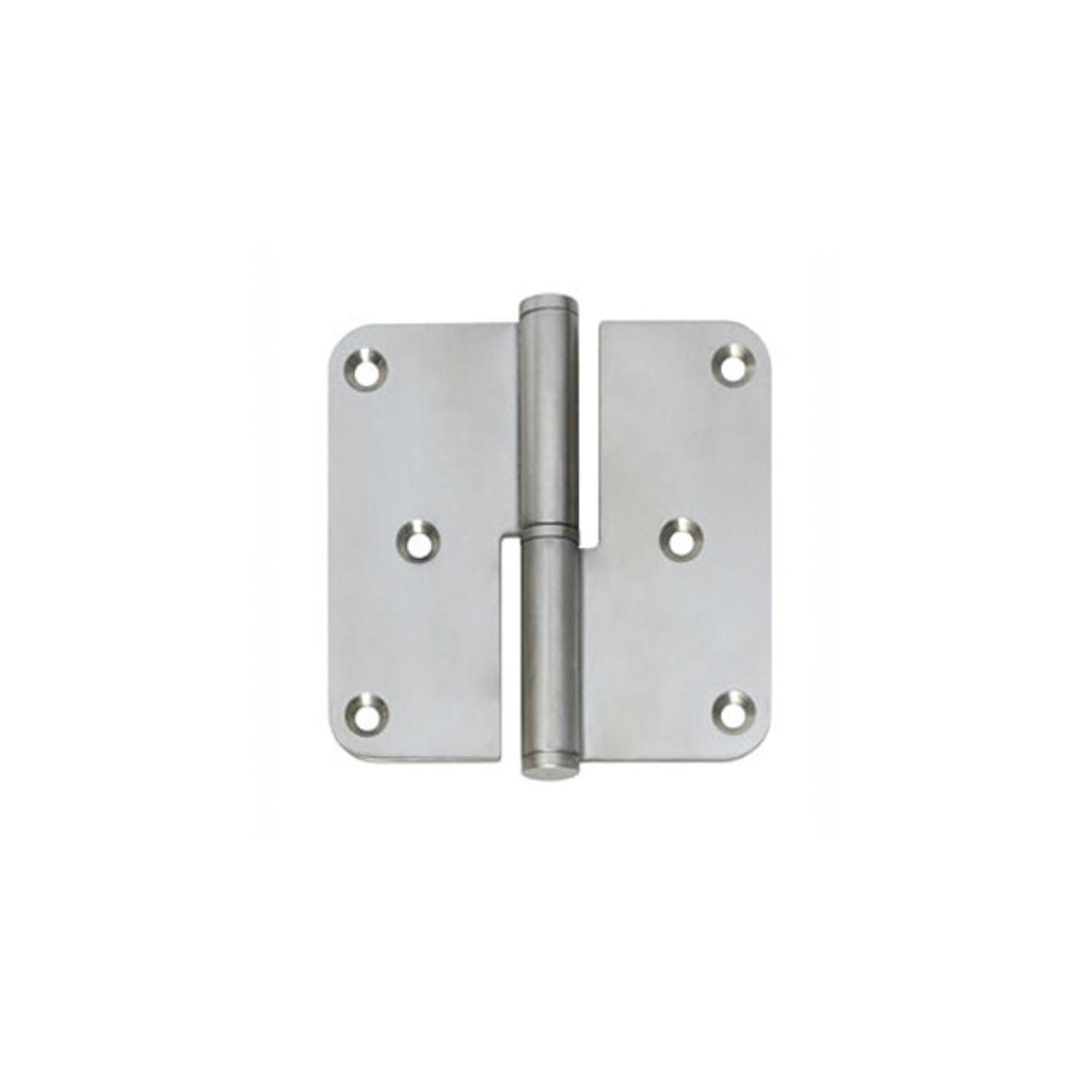 Intersteel Paumelle 89x89mm Rechts Afgerond RVS