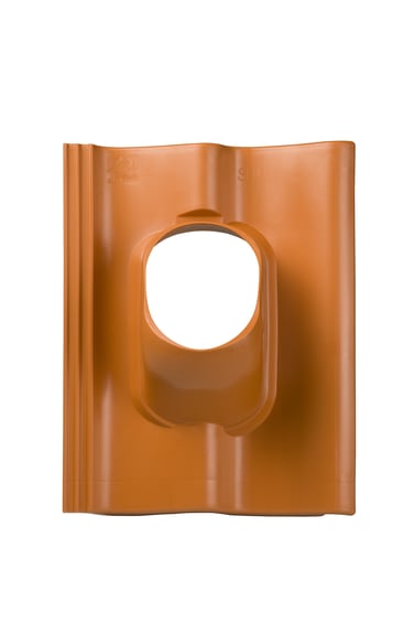 Ubbink Dakdoorvoerpan Sneldek 131mm 25-45 Graden 1-pans Terracotta