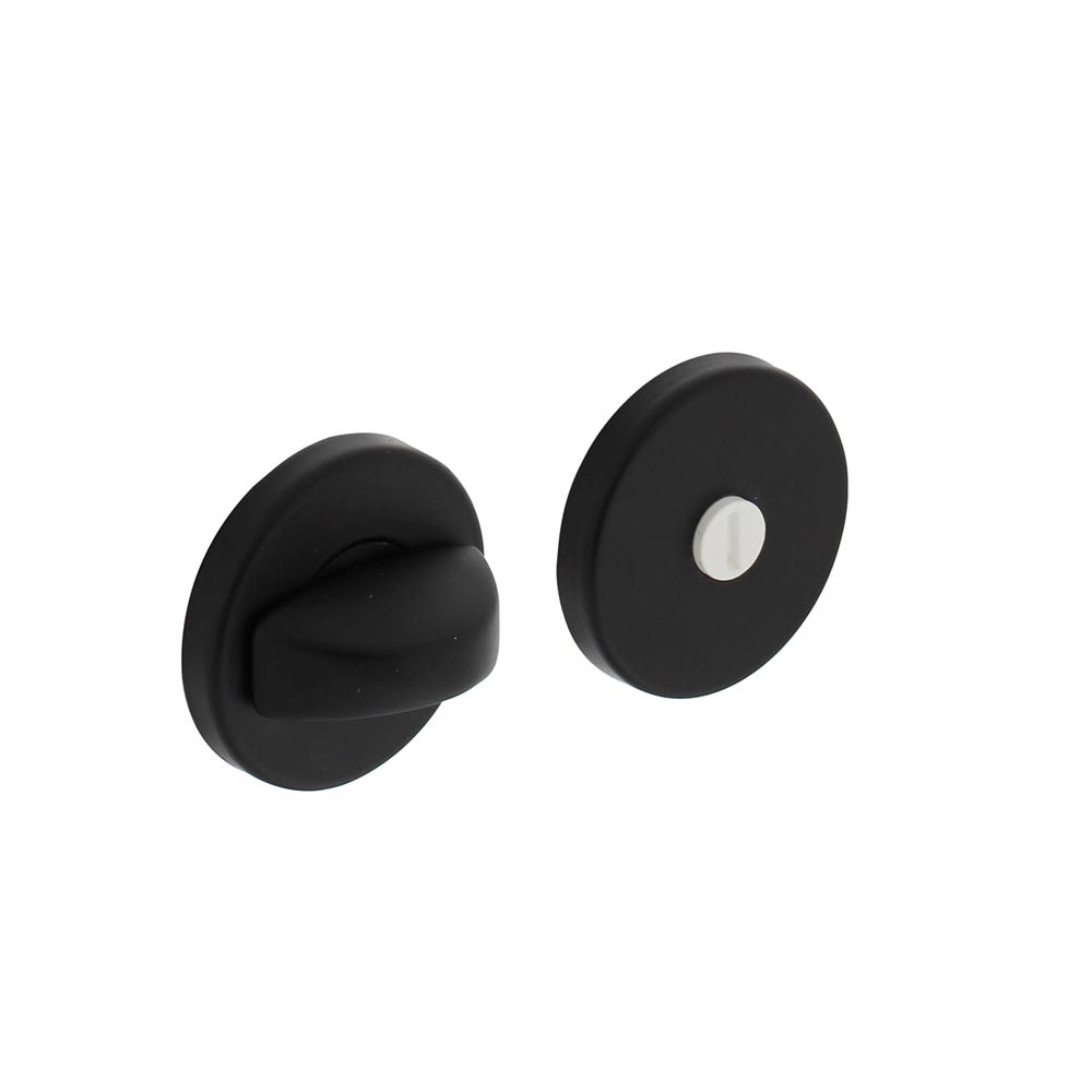 Intersteel WC-rozet Rond 7mm Met Nokken Aluminium Zwart