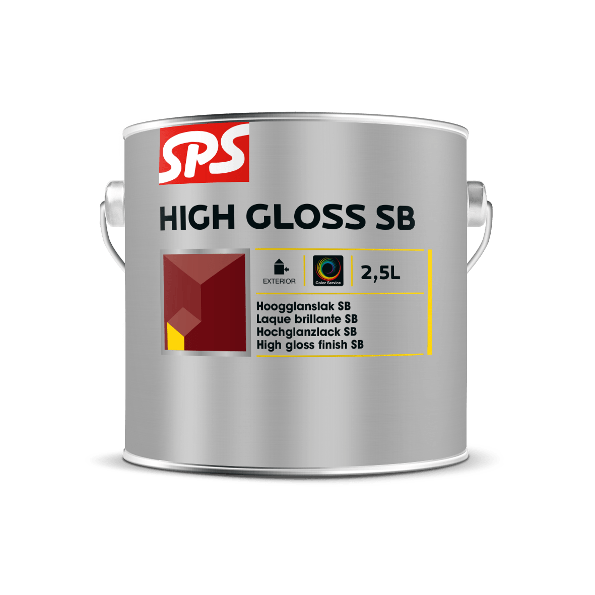 SPS High Gloss SB Hoogglanslak Buiten 2,5L RAL9010