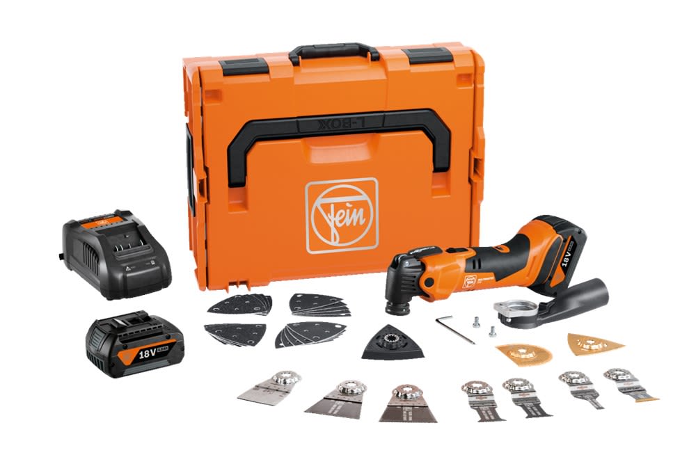FEIN Accu Multimaster 500 PLUS TOP 4AH 18V 2x4.0Ah Snellader In Koffer