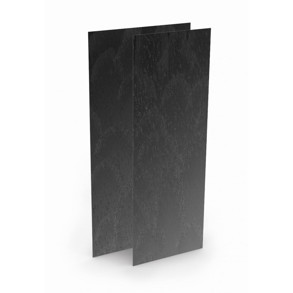 Wedi Top Wall 2500x900x6mm Kant En Klaar Oppervlak Carbon Zwart