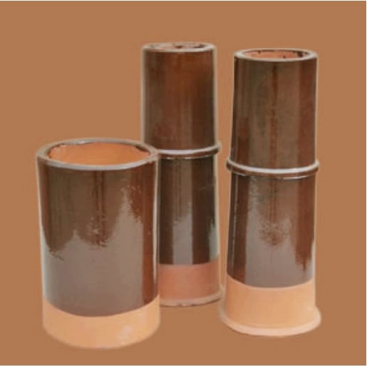 Schoorsteenpot Nr.22 Rond 15.0cm Hoog 25cm Met Waterrand