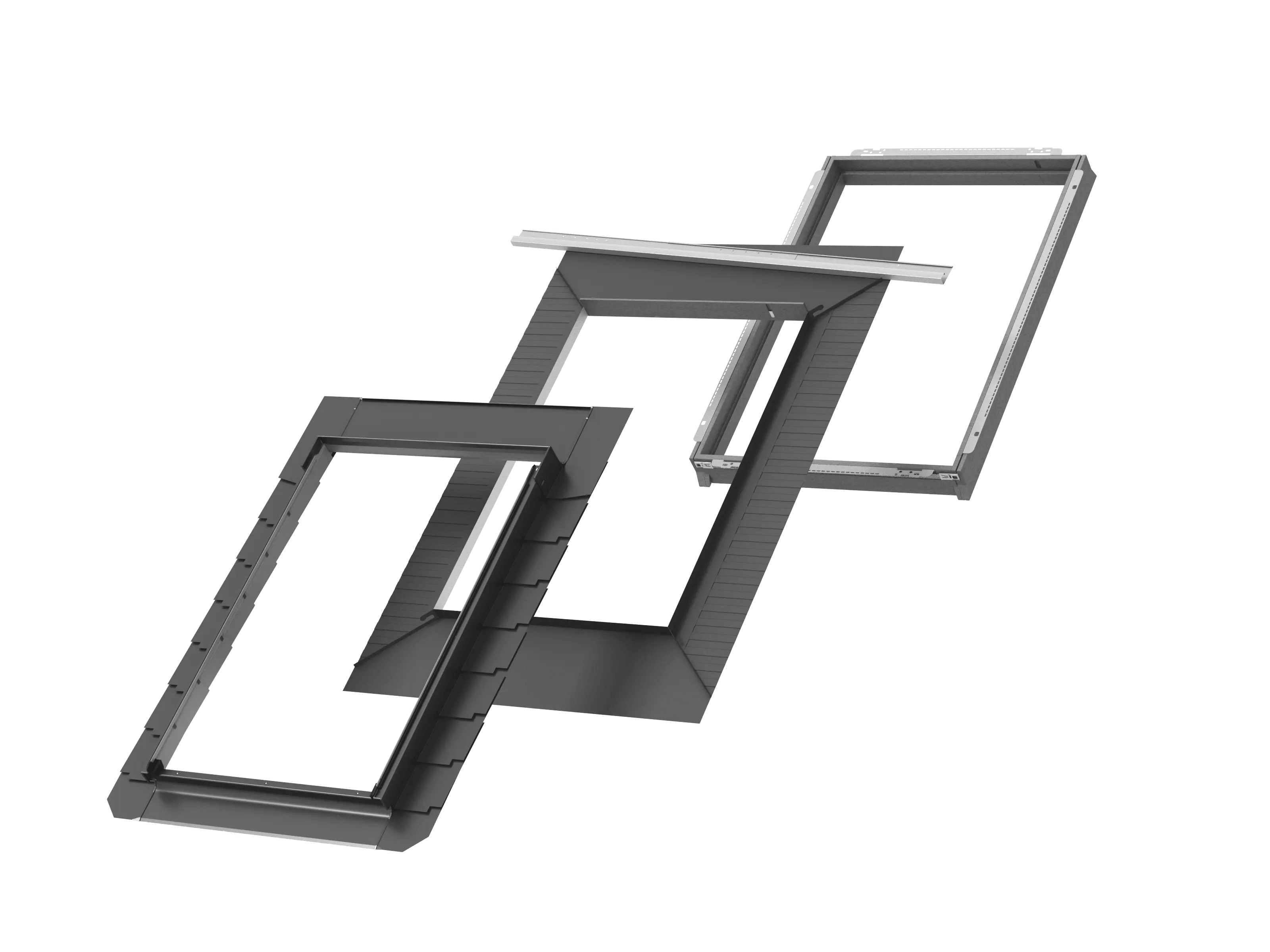 Product afbeelding voor VELUX Gootstuk EDL FK06 2300 Vlak Tot 16mm Inclusief BDX & BFX Zink