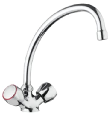 Product afbeelding voor Bruynzeel Solid Aqua Kraan Basic 2-Knops Chroom